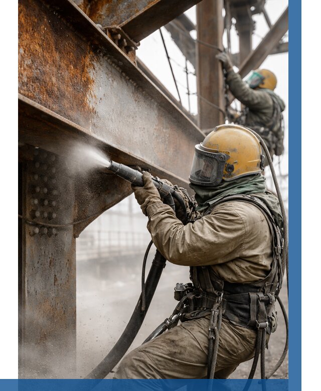 Пескоструйная очистка металлоконструкций в Камне-на-Оби по 609 р.  ВЫСОТНИК-Кно