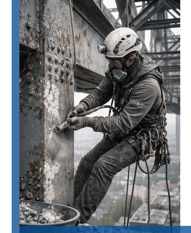 Удаление старой краски с металлических конструкций в Камне-на-Оби