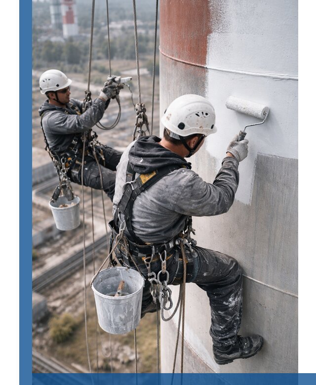 Покраска дымовых труб в Камне-на-Оби: антикоррозийная защита и восстановление
