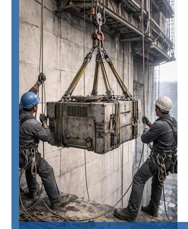 Такелажные работы на высоте, подъем и монтаж грузов в Камне-на-Оби