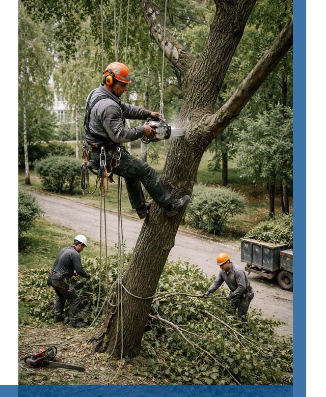 Кронирование деревьев в Камне-на-Оби от 6598 р. | ВЫСОТНИК-Кно