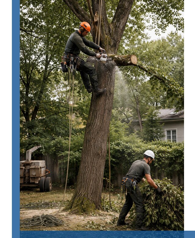 Кронирование деревьев в Камне-на-Оби, безопасная высотная обрезка