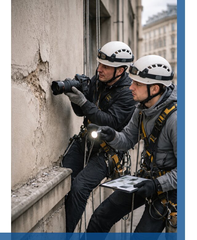Фотофиксация дефектов фасада в Камне-на-Оби от 4568 р. | ВЫСОТНИК-Кно