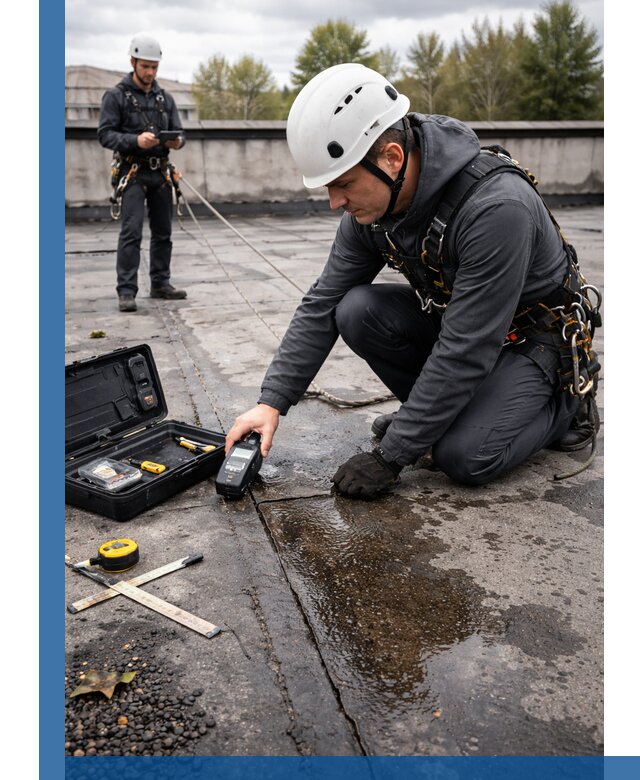 Обследование кровли на протечки и выявление дефектов в Камне-на-Оби