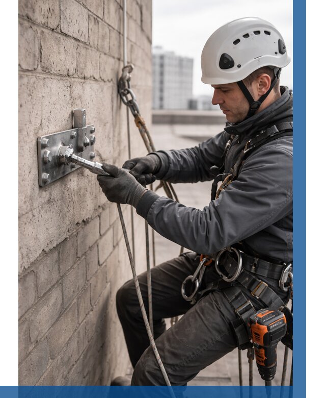 Установка анкерных точек в Камне-на-Оби от 3553 р. | ВЫСОТНИК-Кно