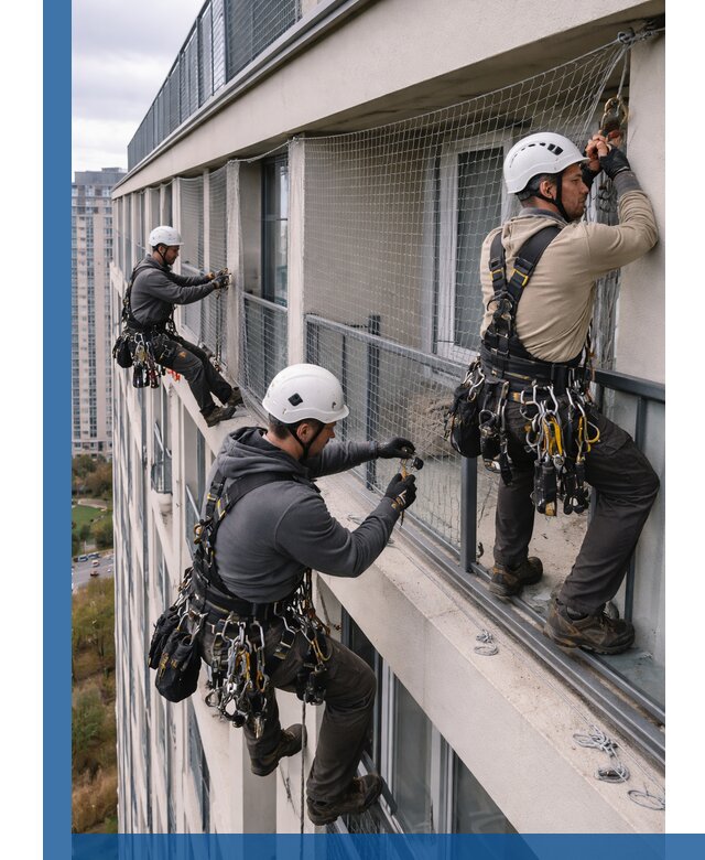 Профессиональный монтаж защитной сетки от птиц в Камне-на-Оби