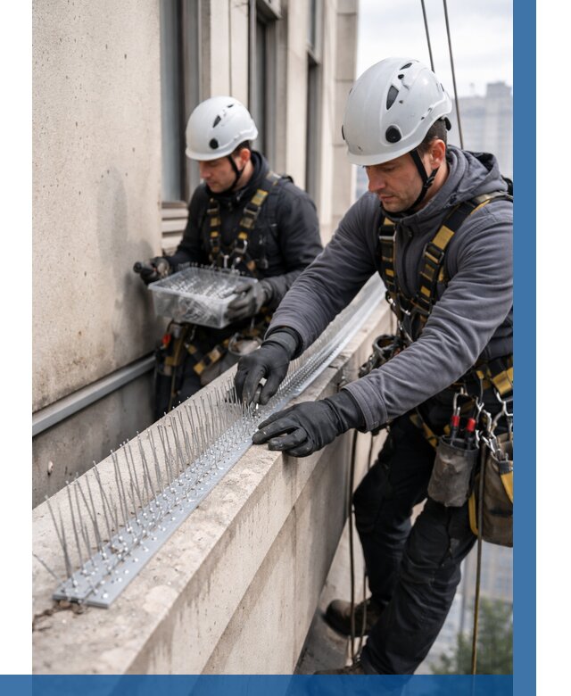 Установка шипов от птиц в Камне-на-Оби от 863 р. | ВЫСОТНИК-Кно