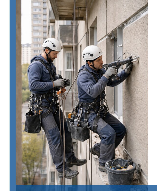 Промышленные альпинисты высотные работы и монтаж в Камне-на-Оби